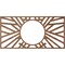 Ekena Millwork Hoover Wood Fretwork Pierced Ceiling Medallion, Walnut, 18"W x 9"H x 6 5/8"ID x 1/4"T CMWP18X09X0250HOWA - alternate 2